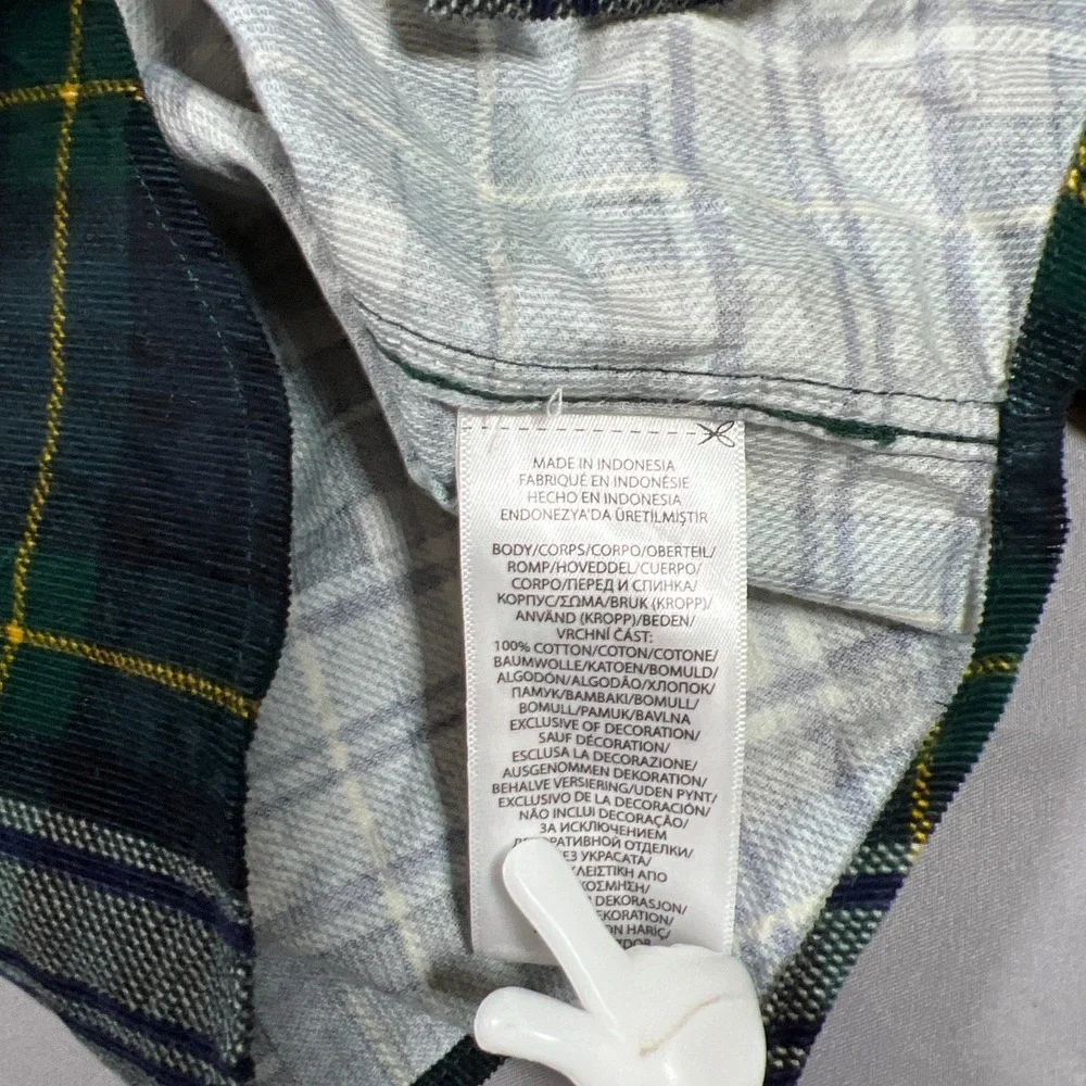 Ralph Lauren Corduroy Shirt Kids 3T Multi Plaid Cotton Long Sleeve Button Down